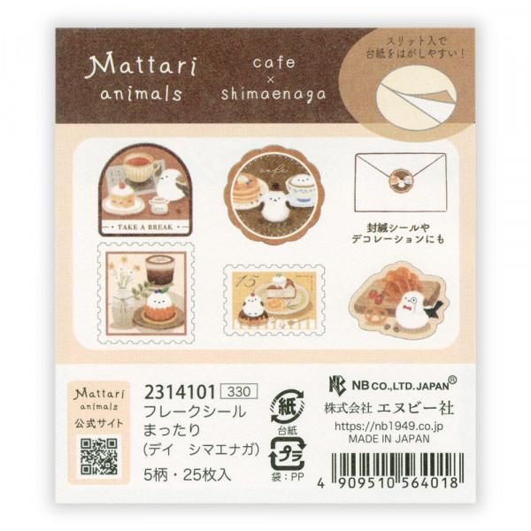 NB Mattari Animals Day Flake Stickers - Long-Tailed Tit