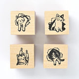 NB Wooden Stamps - Mischief in the Margins - Cats