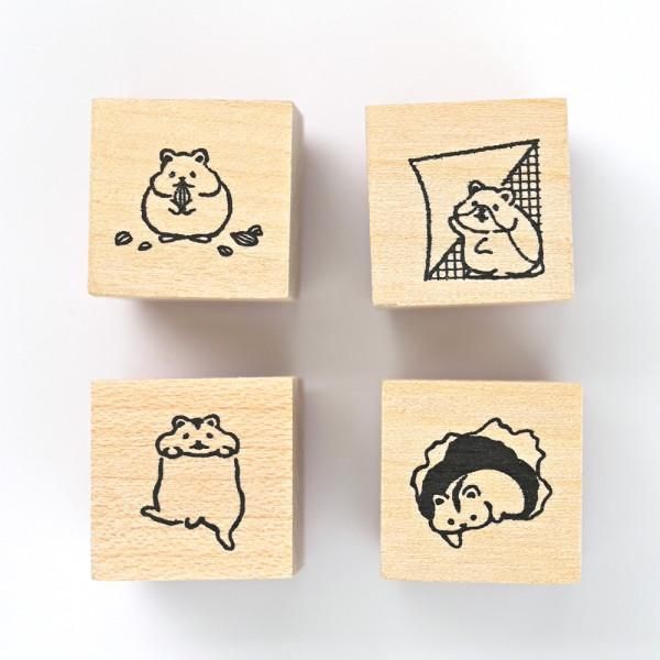 NB Wooden Stamps - Mischief in the Margins - Hamster