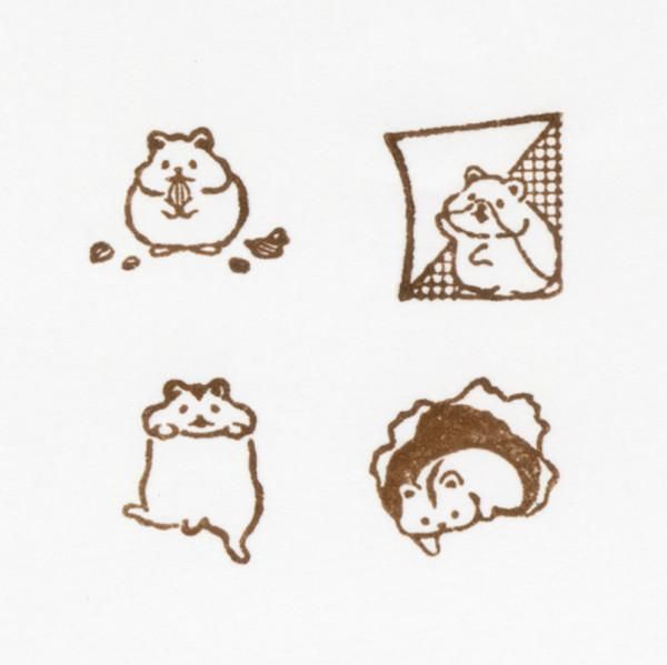 NB Wooden Stamps - Mischief in the Margins - Hamster