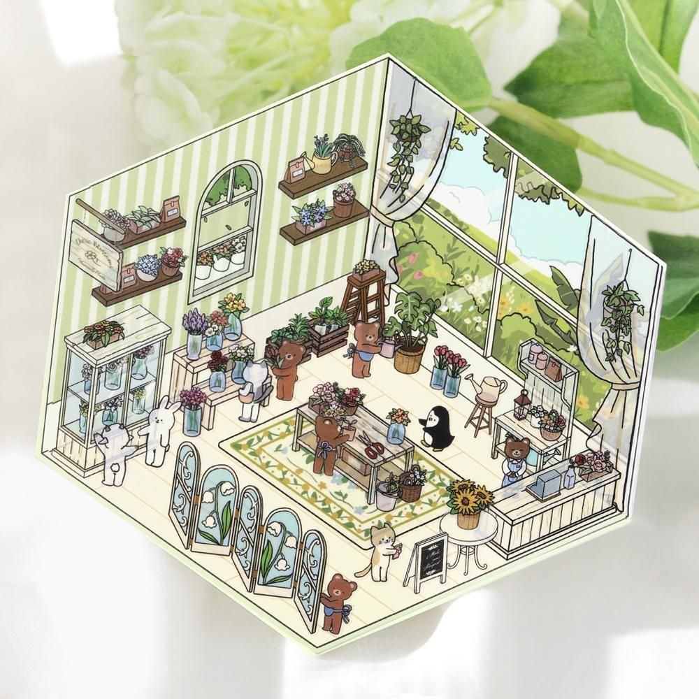 BGM Diorama 2.5D Stickers - Vol. 2 - Flower Shop