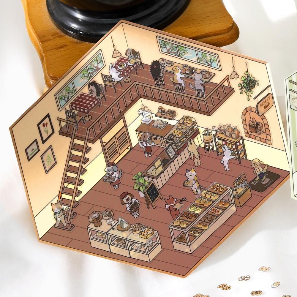 BGM Diorama 2.5D Stickers - Vol. 2 - Bakery
