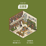 BGM Diorama 2.5D Stickers - Vol. 2 - Library