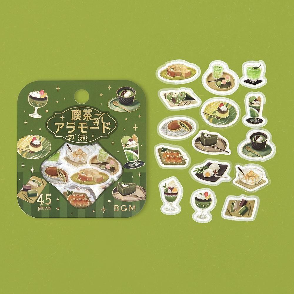 BGM Clear Flake Stickers - Cafe A La Mode - Pine Needle