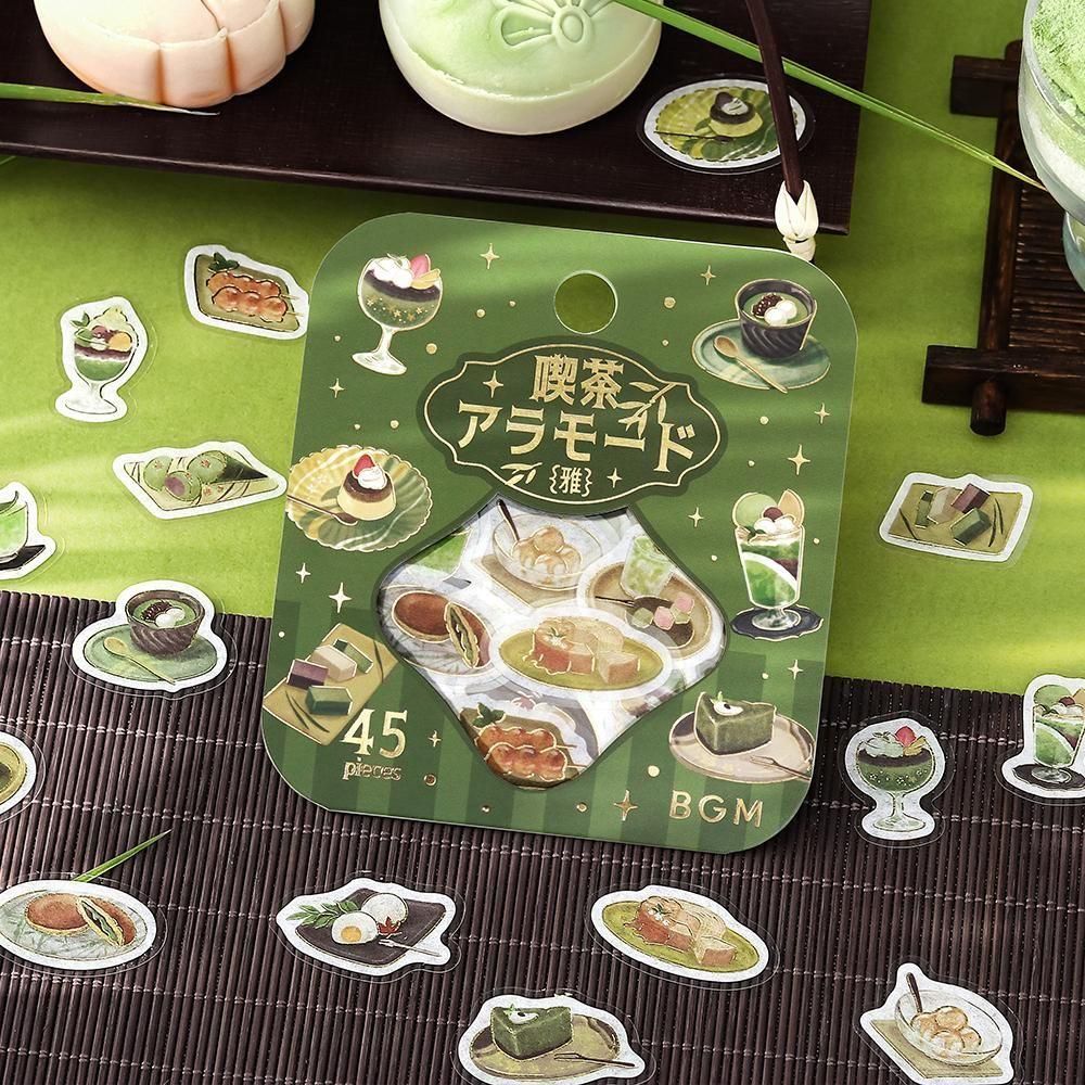 BGM Clear Flake Stickers - Cafe A La Mode - Pine Needle