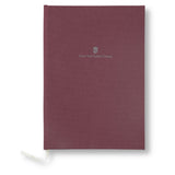 Graf von Faber-Castell A5 Notebook with Linen Cover - Dark Bordeaux