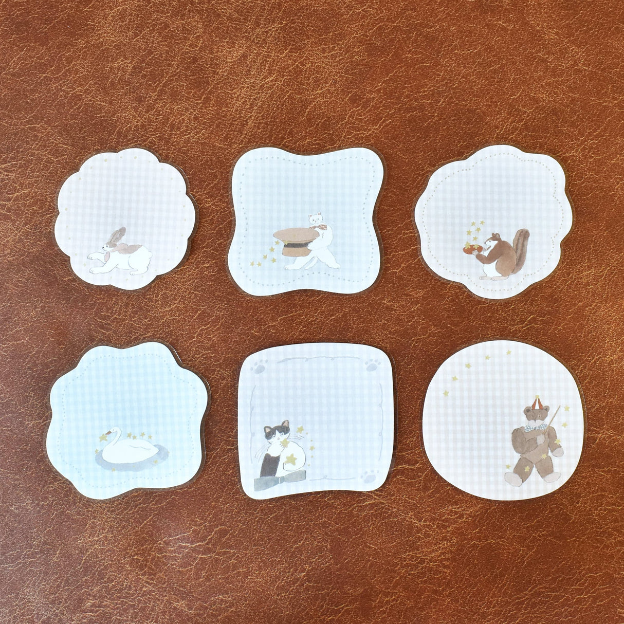 Papier Platz Tobimatsu Shoichiro Flake Sticky Notes - Gingham Club