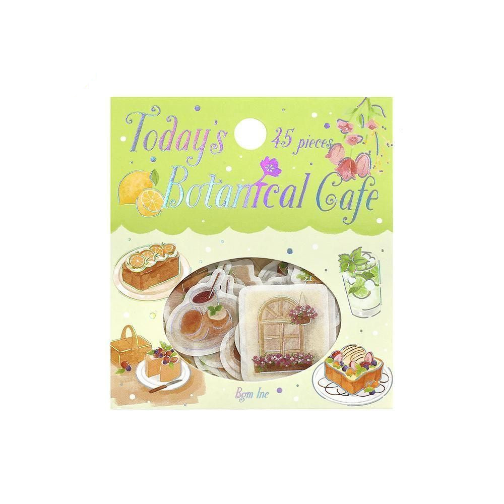 BGM Planner Sticker Flakes - Today's Cafe - Botanical