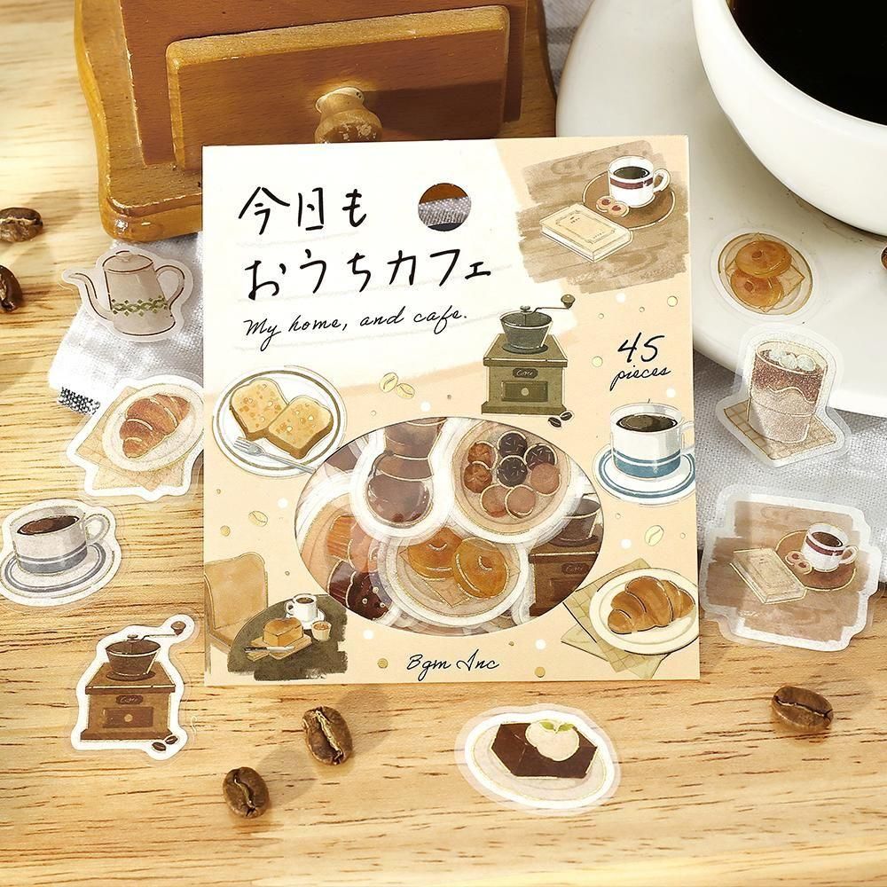 BGM Planner Sticker Flakes - Today's Cafe - Home Cafe