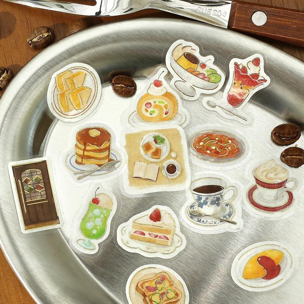 BGM Planner Sticker Flakes - Today's Cafe - Pure Coffee Shop