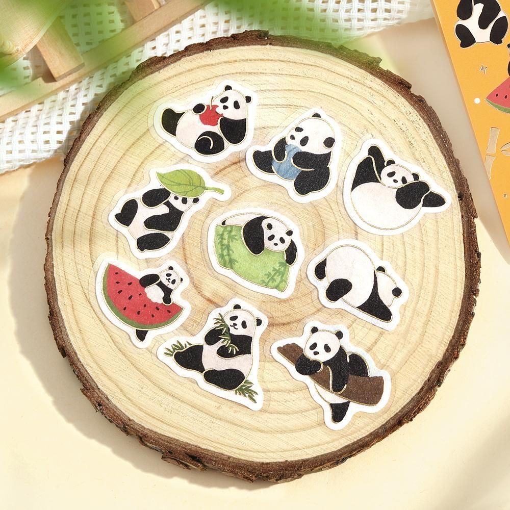 BGM Planner Sticker Flakes - A Panda Day - Everyday Life