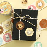 BGM Roll Stickers - Round Stickers - Fluffy Animals