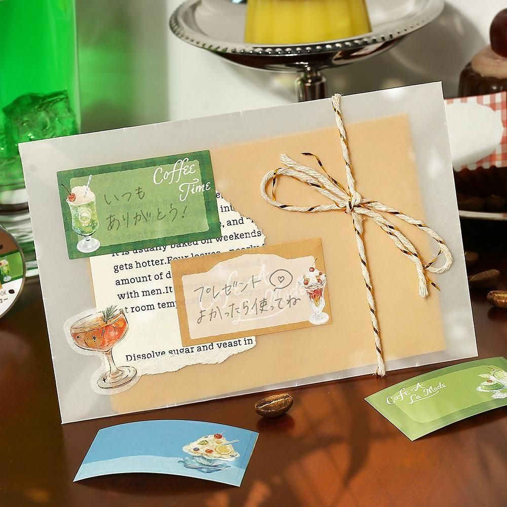 BGM Roll Stickers - Writable Stickers - Cafe a La Mode