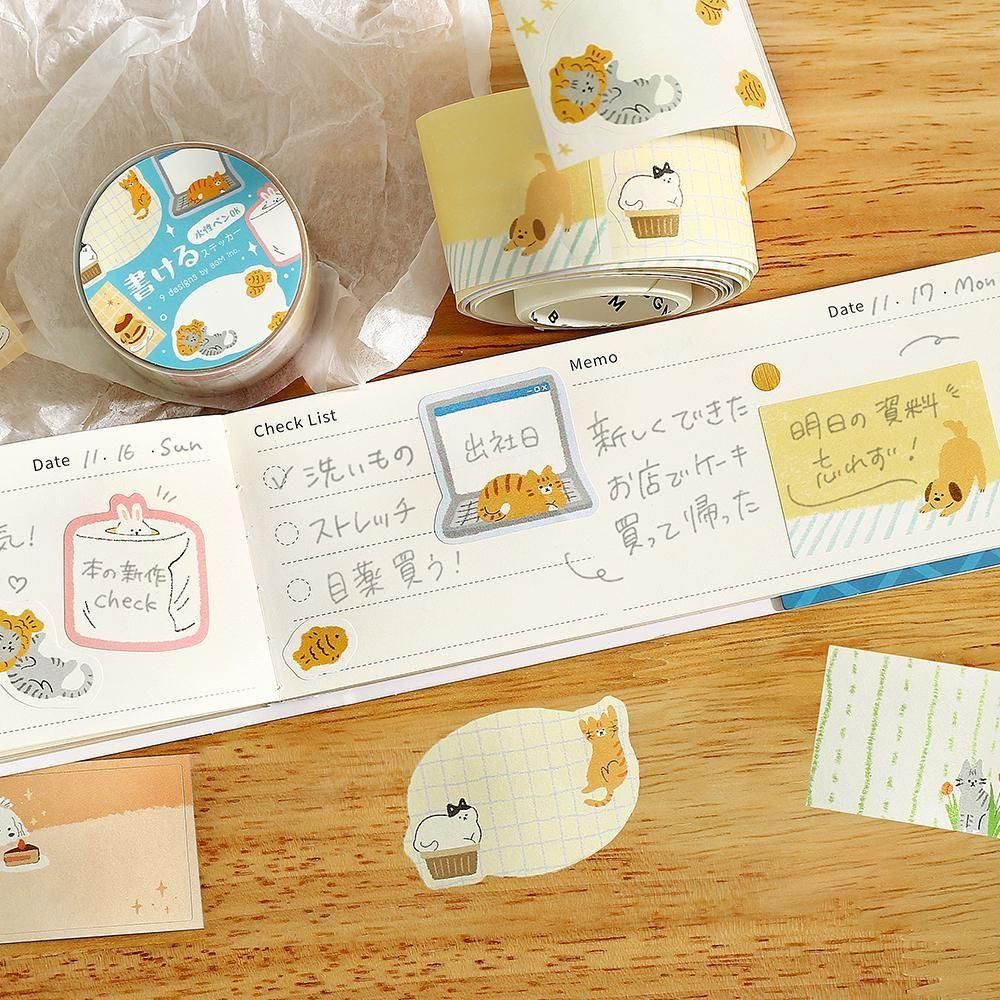 BGM Roll Stickers - Writable Stickers - Warmth Weather