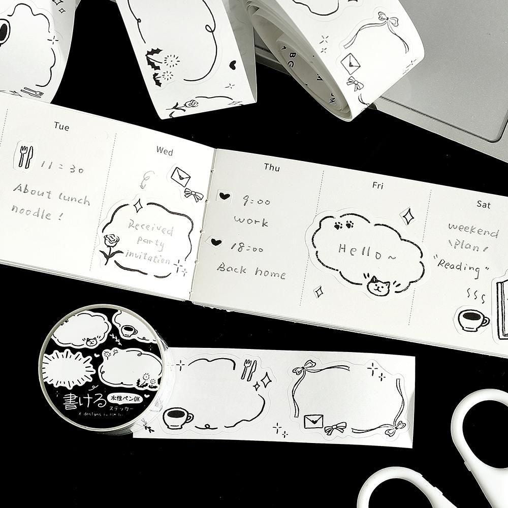 BGM Roll Stickers - Writable Stickers - Sketches