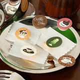 BGM Roll Stickers - Round Stickers - Cafe a La Mode