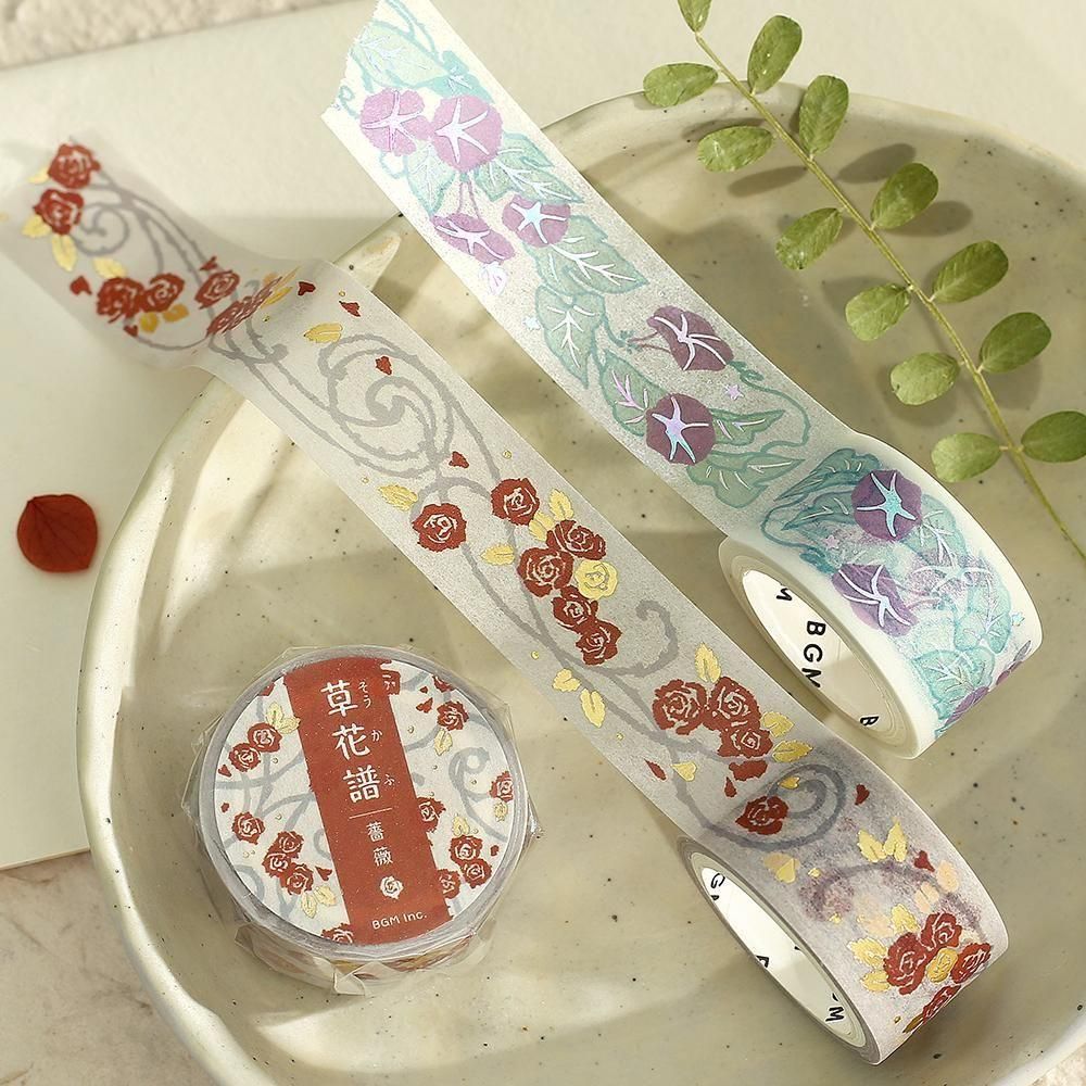 BGM Washi Tape - Flowers and Plants - Morning Glory