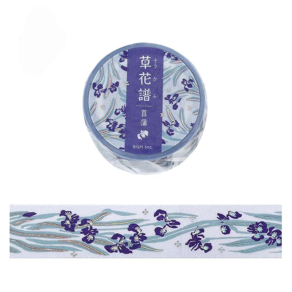 BGM Washi Tape - Flowers and Plants - Iris