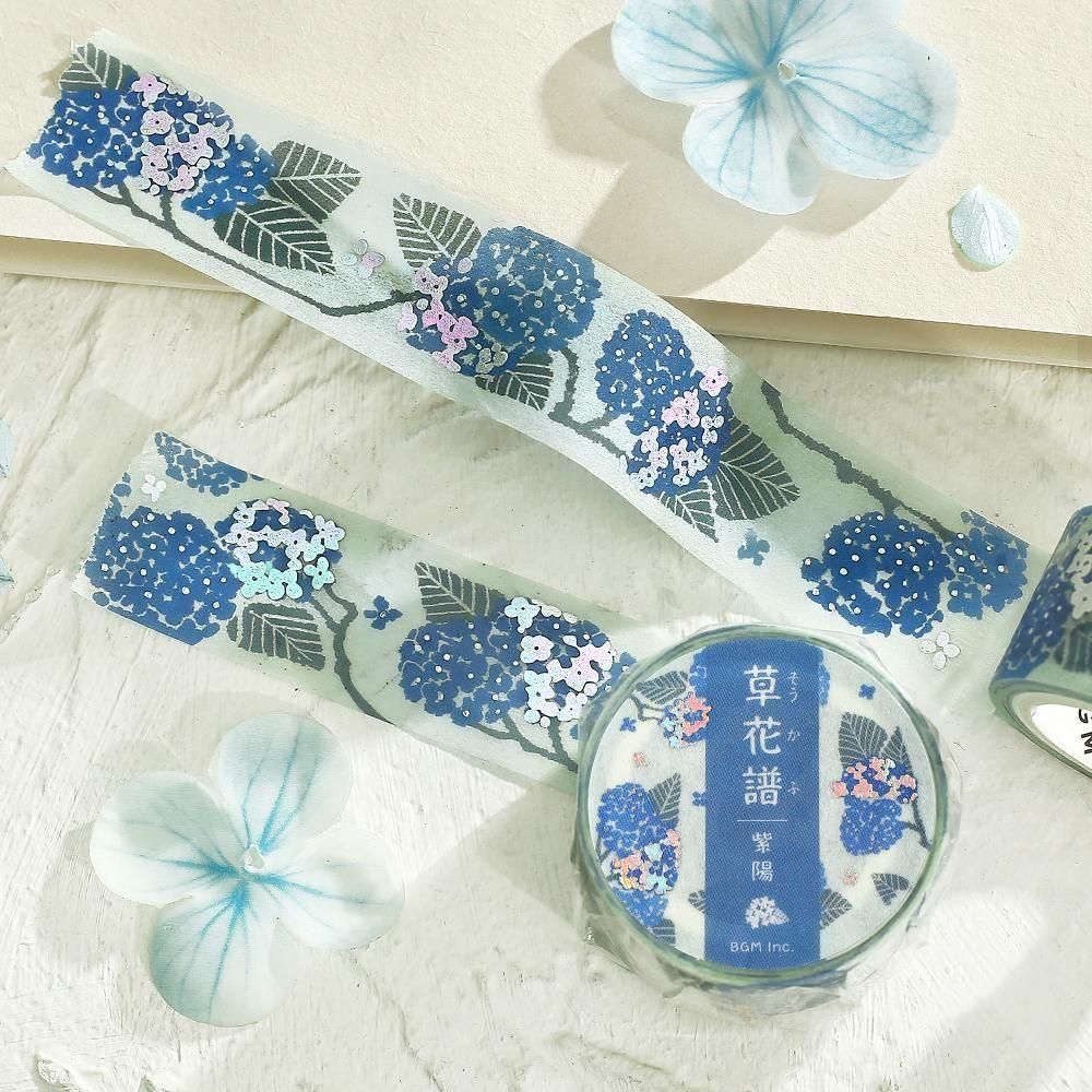 BGM Washi Tape - Flowers and Plants - Hydrangea