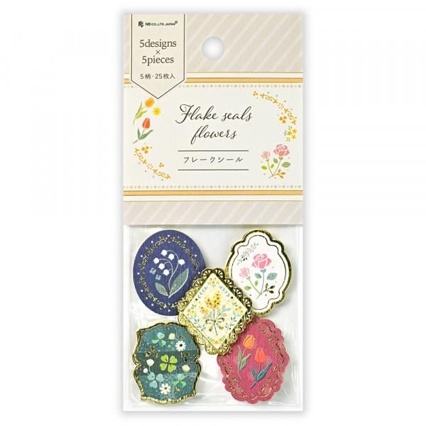 NB Stamp Flake Stickers - Flowers – Atlas Stationers