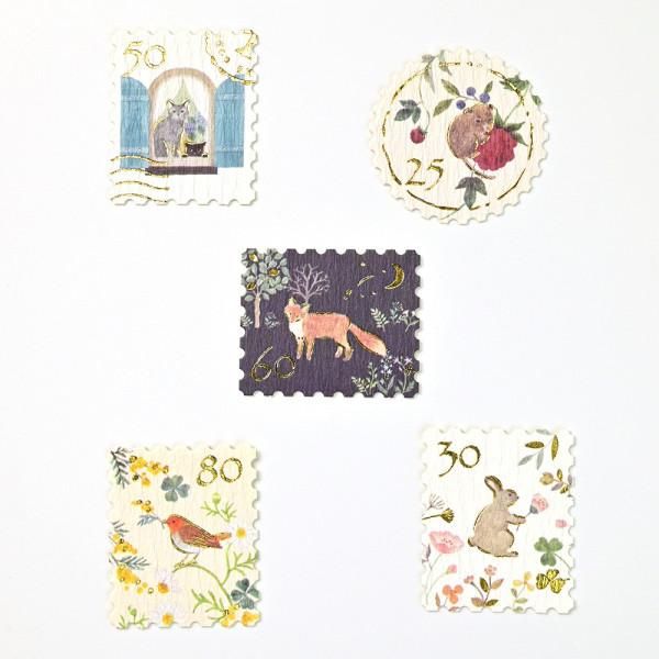NB Stamp Flake Stickers - Animals