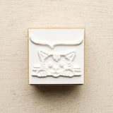 Hyogensha Cozyca Midori Asano Stamp - Chirping Kitty