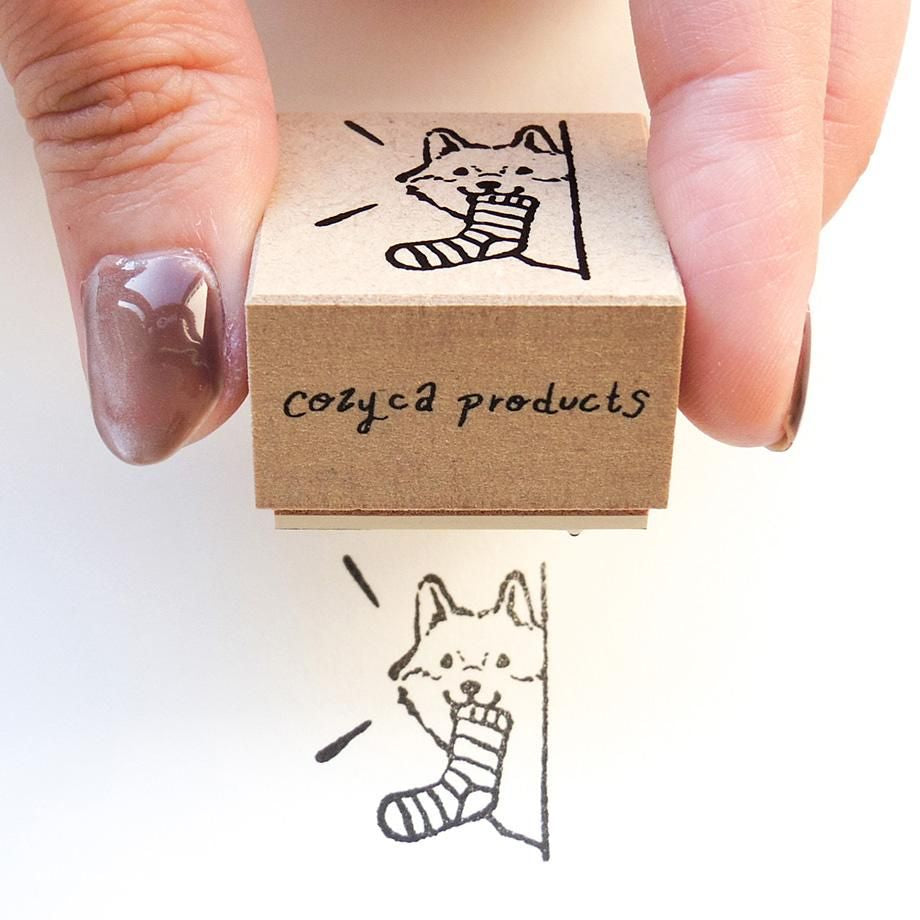 Hyogensha Cozyca Midori Asano Stamp - Mischievous Puppy