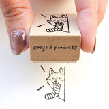 Hyogensha Cozyca Midori Asano Stamp - Mischievous Puppy