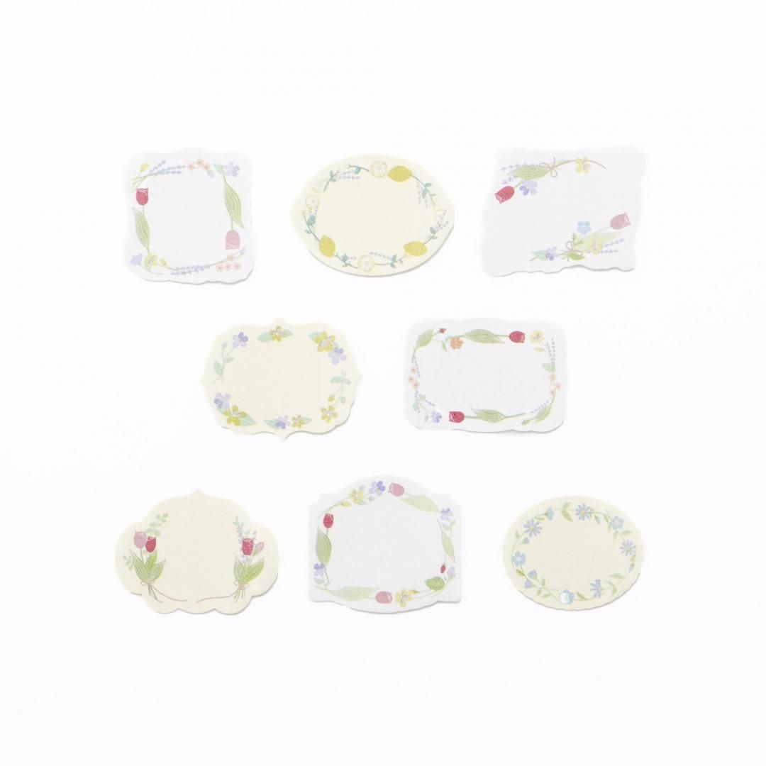 Bande Washi Tape Sticker Roll - Writeabale - Happy Flowers
