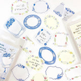 Bande Washi Tape Sticker Roll - Writeabale - Happy Flowers