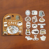 BGM Flake Stickers - Petit Story - Cafe