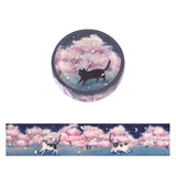 BGM Washi Tape - Sakura Limited - Cats and Light Flowers (Limited Edition)