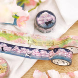 BGM Washi Tape - Sakura Limited - Cats and Light Flowers (Limited Edition)