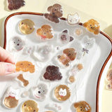 BGM Kyururun Sticker Sheet - Fluffy Animals