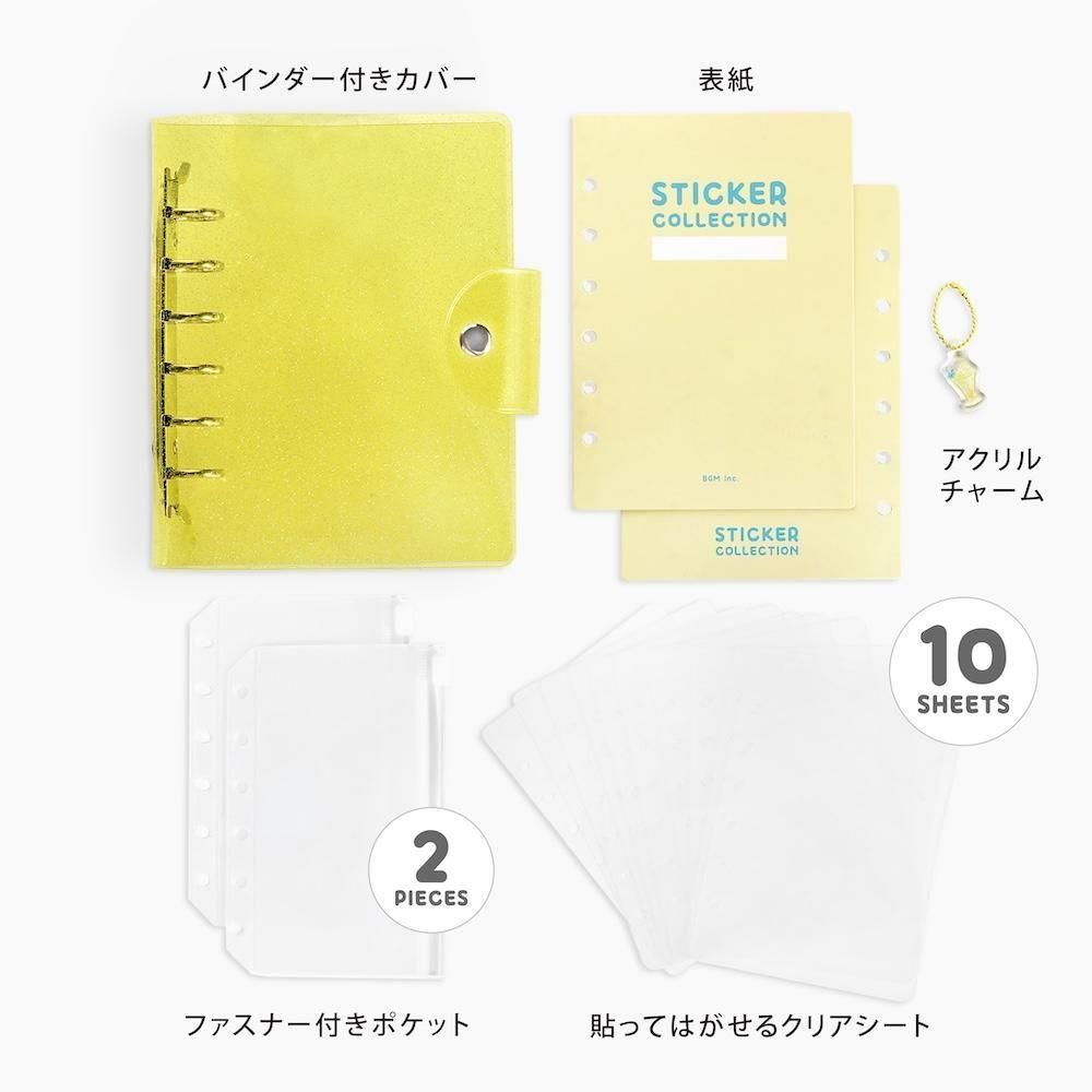 BGM Notebook Style Sticker Book - A6