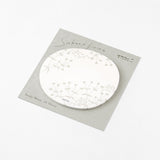 Midori Sticky Notes - Transparent - Small Flowers White