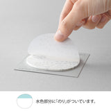 Midori Sticky Notes - Transparent - Small Flowers White