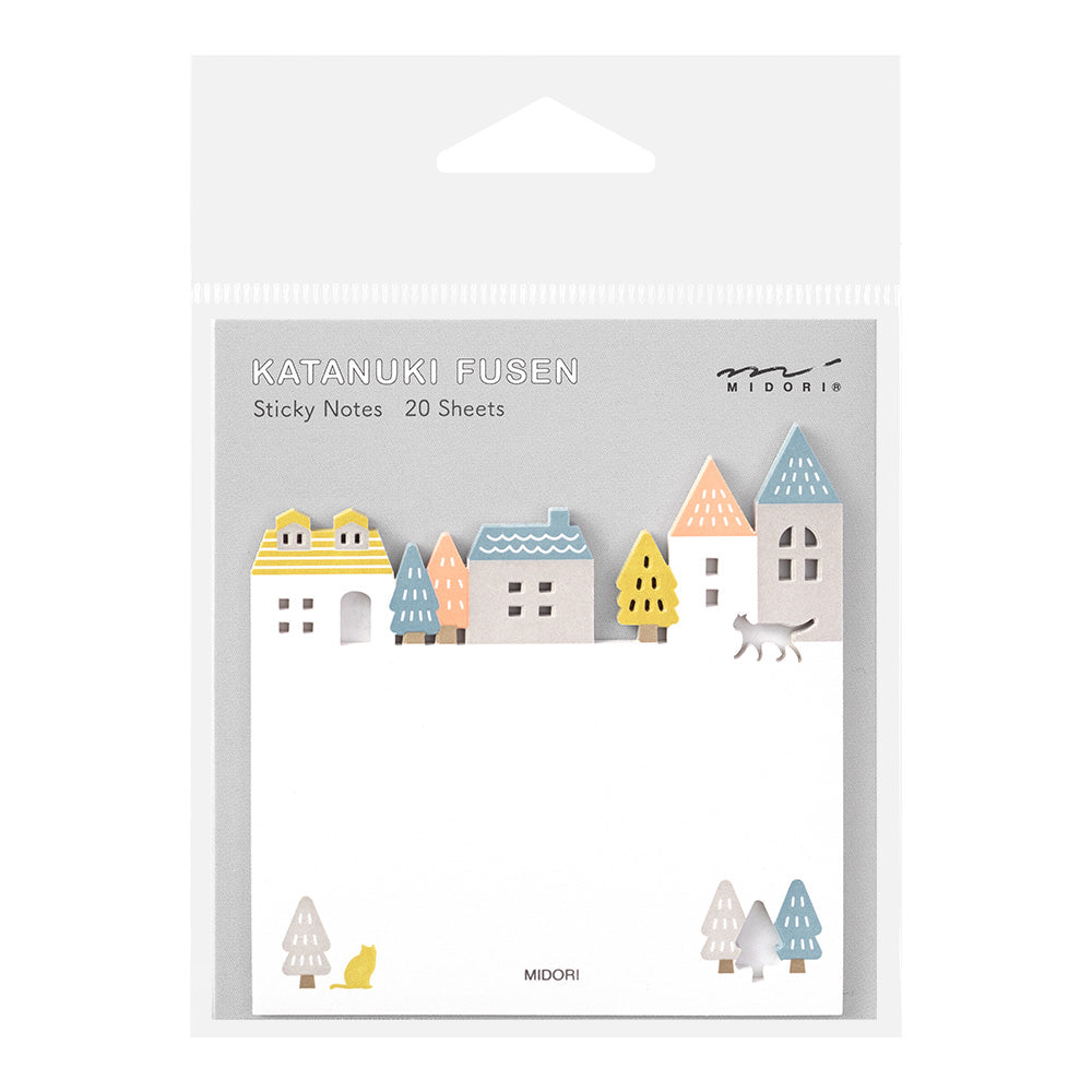 Midori Sticky Notes - Die-Cut Town