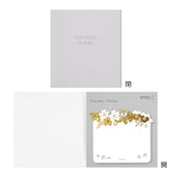 Midori Sticky Notes - Die Cut - Foil Stamped Flowers