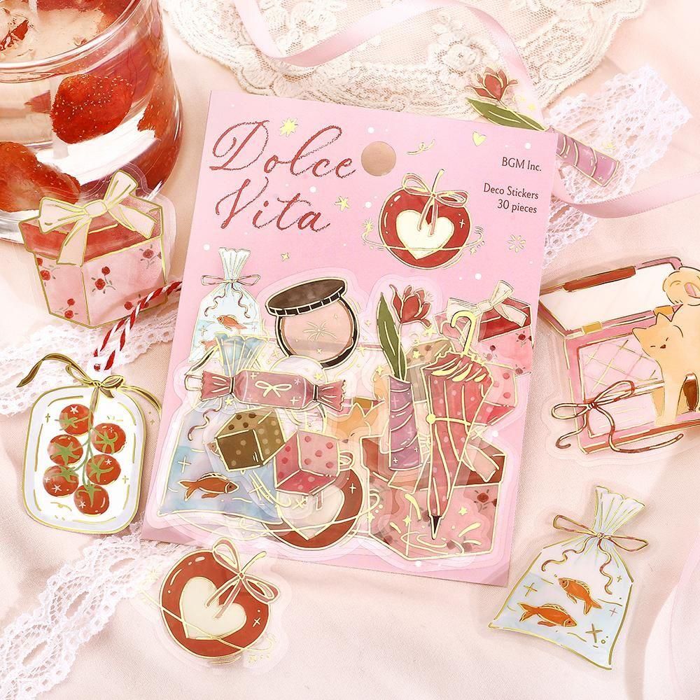 BGM Clear Flake Stickers - Dolce Vita - Gift-Giving Day