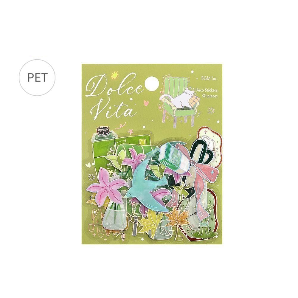 BGM Clear Flake Stickers - Dolce Vita - A Letter of Happiness