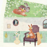 NB Letter Paper - Ressa - A Rabbit with a Flower Ornament