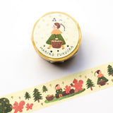 Hyogensha Cozyca Mariko Fukuoka Foil-Stamped Washi Tape - To the Forest