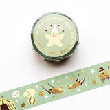 Hyogensha Cozyca Mariko Fukuoka Foil-Stamped Washi Tape - Circus