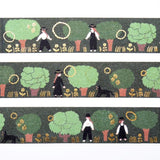 Hyogensha Cozyca Necktie Foil-Stamped Washi Tape - Green