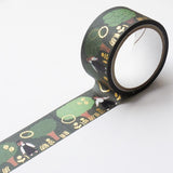 Hyogensha Cozyca Necktie Foil-Stamped Washi Tape - Green