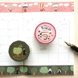 Hyogensha Cozyca Necktie Foil-Stamped Washi Tape - Green