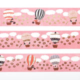 Hyogensha Cozyca Necktie Foil-Stamped Washi Tape - Hot Air Balloon Journey