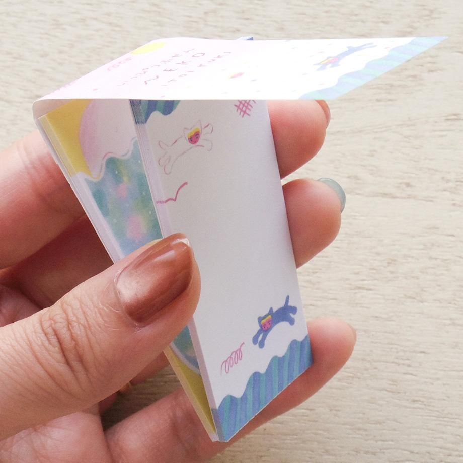 Hyogensha Cozyca Itoi Yuki One-Line Sticky Notes - USAGI・NEKO