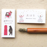 Hyogensha Cozyca Necktie One-Line Sticky Notes - Letter Writing - Flower